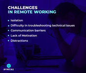 challenges in remote working