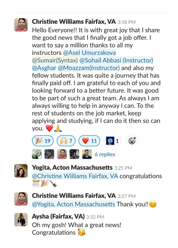 Christine Williams' success journey