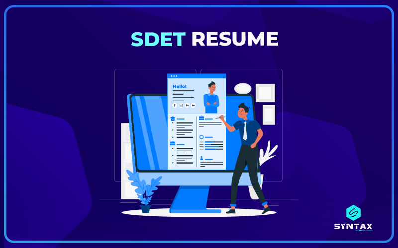 resume samples for sdet